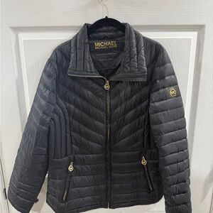 Michael Kors Women's Charcoal Puffer Jacket